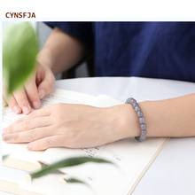 CYNSFJA New Real Rare Certified Natural Chinese Hetian Jade Nephrite Lucky Amulets Jade Bracelets Purple High Quality Best Gifts 2024 - buy cheap