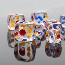 Acrylic Dice Transparent Round Corner High Quality Boutique Game Dice 10 suits 2024 - buy cheap