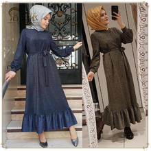 Vestido eid mubarek dubai abaya turquia brilhante, vestido feminino muçulmano hijab, vestidos kaftan para mulheres, roupão hijab islâmico 2024 - compre barato