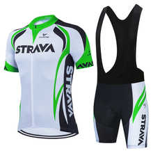 2021 команда Strava, велосипедный костюм, костюм для езды на горном велосипеде, дышащая одежда для горного велосипеда, топы, спортивная одежда, комплект одежды для езды на велосипеде 2024 - купить недорого