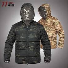 Parcas camufladas militares masculinas, jaquetas táticas com capuz, leve, quente para outono e inverno, caça ao ar livre 2024 - compre barato