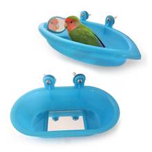 Bird Bath Mirror Toy With Mirror Tub Fixable Mirror Toy For Budgerigar Peony Bird Bath 2024 - buy cheap