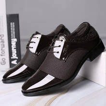 Coiffee-zapatos de charol para hombre, calzado clásico de oficina y boda, de marca italiana, talla grande 48 2024 - compra barato