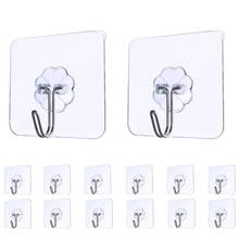 10PCS Anti-skid Hooks Strong Transparent Suction Cup Sucker Wall Hooks Traceless Self Adhesive Nail Type Super Sucker 2024 - buy cheap