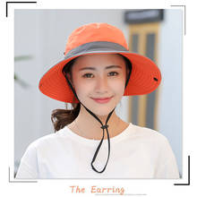 Bucket Summer Fishing fisherman Hat Sun UV Protection Men Women Long Large Wide Brim Bob Hiking Outdoor Hats Casual Cap femme 2024 - buy cheap