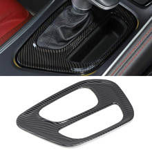 Acabamento interior para dodge challenger, 2015, 2016, 2017, 2018, 2019, em fibra de carbono abs, 1 peça 2024 - compre barato