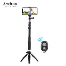 Andoer Selfie Stick + Mini Tripod + Phone Tripod Mount + Wireless Remote Control for iPhone X/8/7 for Samsung for GoPro Hero 2024 - buy cheap