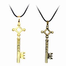 Hot Japanese Cartoon Anime Attack on Titan Eren Key Shingeki No Kyojin Pendant Rope Chain Necklace Jewelry Cosplay Trinket Gift 2024 - buy cheap