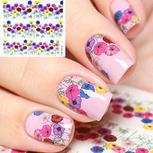 1Pcs Stylish Colorful Flowers DIY Nail Art Stamp Stamping Image Plate Stainless Steel Nail Template Manicure Stencil Tool #mS3 2024 - buy cheap