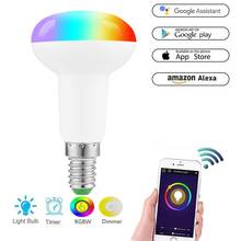 Smart Control Lamp WiFi Alexa Voice Control LED Bulb 7W E14 RGB Energy Saving Dimming Multicolor Changing Smart Light Bulbs 2024 - buy cheap