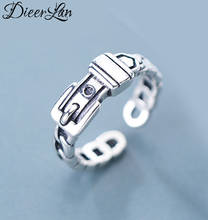 Модные Винтажные серебряные кольца на пояс для женщин панк тайские серебряные регулируемые кольца 2024 - купить недорого