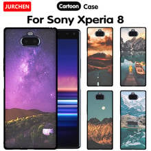 JURCHEN For Sony Xperia 8 Case Sony 8 Case 6.0 inch Black TPU Silicone Cover Phone Case For Sony Xperia 8 Xperia8 2019 2024 - buy cheap