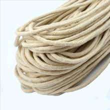 100meter/Roll cotton cored rope bundle drawstring luggage trimming rope hand-made DIY rope 2024 - buy cheap