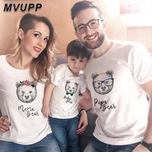 New Summer Family Matching Outfits Mommy Daddy  daughter Son Baby cartoon print T-Shirt mom and me Shirts Clothes Child Tops 2024 - buy cheap