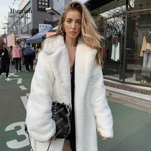 Long Teddy Bear Jacket Coat Women Winter 2021 Thick Warm Oversized Chunky Outerwear Overcoat Women Faux Lambswool Fur Coats 2024 - buy cheap