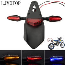 Motorcycle Tail Light Enduro Dirt Bike Rear Fender Brake Stop turn signals For KAWASAKI KLX 150 250 KLX250 KLX 450R KDX 125 250 2024 - buy cheap