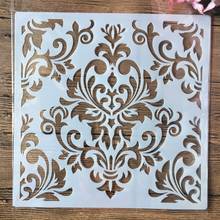 Quadro de mandala para janela de 30x30cm, faça você mesmo, pintura em parede, livro de recortes, gravação em relevo, álbum, modelo decorativo 2024 - compre barato