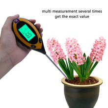 4 in 1 Digital Soil PH Meter LCD Soil Temperature Humidity Measuring Device Moisture Sunlight PH Tester Thermometer For Soil 2024 - buy cheap