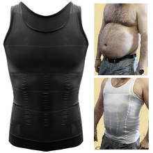 Men Corset Body Slimming Tummy Shaper Running Vest Belly Waist Girdle Shirt Black Shapewear Underwear Waist Girdle Shirts S-2XL 2024 - buy cheap