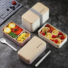 Portable Breakfast Lunch Box Double Layers Bento Heating Tableware For Student Office Microwavable Food Container Lunch Storage 2024 - buy cheap