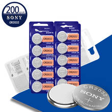 sony 200pc original cr2032 DL2032 ECR2032 5004LC KCR2032 BR2032 3v button battery coin car toy cell battery 2024 - buy cheap