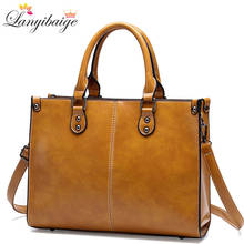 Brown Leather Handbag Women Vintage Crossbody Bags for Women 2022 New Lady Shoulder Bags Handbags Tote Bag bolsa feminina 2024 - buy cheap