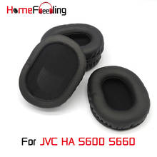 Homefeeling-almohadillas para JVC HA S600 S660, almohadillas para los oídos, redondas, universales, piezas de repuesto de cuero, almohadillas para los oídos 2024 - compra barato