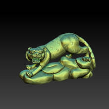 Tiger 3d model for cnc 3D carved animal sculpture machine or 3D printers in STL file format 2024 - buy cheap