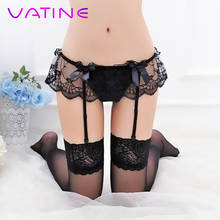 VATINE Lace Stockings and Garter Belt Suspender Set Womens Sexy Underwear Top Thigh-Highs Stockings  Erotic Lingerie 2024 - buy cheap