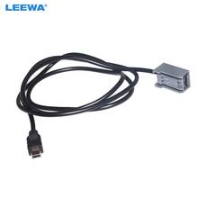 LEEWA-Cable Mini USB de Audio de Radio para coche, adaptador de Cable de 5 pines para Honda Civic/Accord/Odyssey Mitsubishi Lancer, 10 unidades 2024 - compra barato