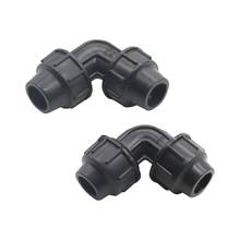 Conector de codo de 90 grados para tubería, tuerca de bloqueo de tubería DN20 DN25, adaptadores de curva, accesorios de tubería de fontanería de plástico, 20/25 2024 - compra barato