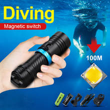 Professional Diving Torch IPX8 100M Diving Flashlight 18650 26650 Underwater Lamp Rechargeable Led Lantern Waterproof Flashlight 2024 - buy cheap