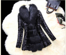 Quality High Mink Fur Coat Manteau Femme Fox Furs Collar Coats Womens Thick Warm Faux Fur Coat Plus Size 6XL 7XL WXF043 s s 2024 - buy cheap