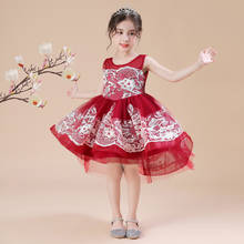 Disfraces bordados para bebés y niñas, traje de baile de princesa, tutú, vestidos de flores, ropa informal de tendencia, novedad de Navidad 2021 2024 - compra barato