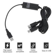 2 Meters USB to MIDI Cable Electric Piano Drum Guitar Music Compile Interface Adapter Cable Converter Support Windows / Mac OS 2024 - buy cheap