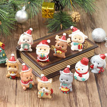 Рождественское украшение для стола ручная работа Подарочный мультяшный Милый Снеговик Санта Клаус дерево для домашнего декора детский дом 2024 - купить недорого
