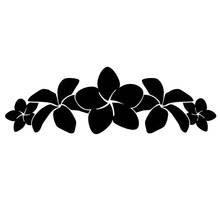 16*12cm Plumeria Flower Window Sticker Vinyl Decal Fashion Personality Creativity Classic Attractive Car Accessories 2024 - buy cheap