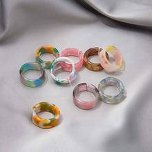 Resin Rings anillos кольца Female Vintage Rings For Women Trendy Texture Simple Ring  Jewelry bague femme pierscionki damskie 2024 - buy cheap