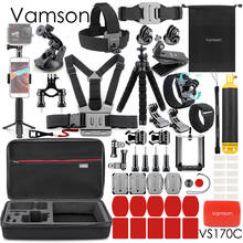 Vamson Large Accessories Set Chest Belt Helmet Belt Mount Bicycle Bracket for GoPro Hero 10 9 8 7 6 5 4 for SJCM Xiaoyi EKEN 2024 - buy cheap