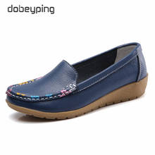 dobeyping Slip On Women's Loafers Spring Autumn Shoes Woman Genuine Leather Flats Women New Female Moccasins Shoe Big Size 35-41 2024 - buy cheap