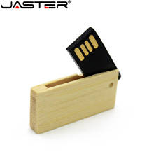 JASTER-memoria USB 2,0 de madera, pendrive personalizable, 4GB, 16GB, 32GB, 64GB, regalo de boda 2024 - compra barato