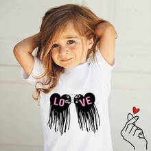 Children Hip Hop Eyes Leopard Love Tassel Printed T-shirt Kids Baby Casual T shirt Girls/Boys Short Sleeve Summer Tops novelty 2024 - buy cheap