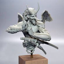 Modelo de resina de busto guerreiro antigo fantasia, kits de modelos de figura miniatura gk sem montagem, 1/10 2024 - compre barato
