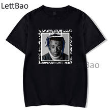 Camiseta de moda para hombre, camisa negra informal de Xxxtentacion, ropa informal divertida con camisetas de Hip Hop, 2021 2024 - compra barato