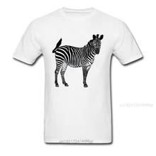 Moda preto branco zebra imprimir camisetas dos homens de manga curta verão outono estilo casual camisa da família roupas venda quente 2024 - compre barato