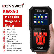 Kw850 obd ii scanner de diagnóstico do carro ferramenta leitor de código do varredor do carro poderoso 2024 - compre barato