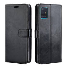 Leather case on For Samsung Galaxy A51 A31 Back Cover Flip Case For Samsung Galaxy A71 A717F  A51 A 51 SM-A515F A515 A515F 4G 5G 2024 - buy cheap