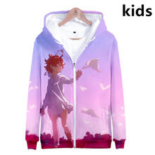 2 To 14 Years Kids Hoodies The Promised Neverland 3D Hoodie Sweatshirt Boys Girls Harajuku Cosplay Jacket Coat Teen Clothes 2024 - buy cheap