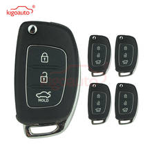 Kigoauto 5pcs remote key shell for Hyundai I20 I30 Elantra Genesis key cover Flip Folding Key case replacement 3 Button TOY49 2024 - buy cheap