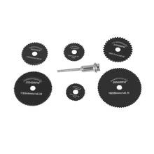 7pcs HSS Black Saw Blades Cutting Cut Off Disc Wheels Set 6 Sizes For Dremel 4000 3000 Rotary Tools 2024 - buy cheap